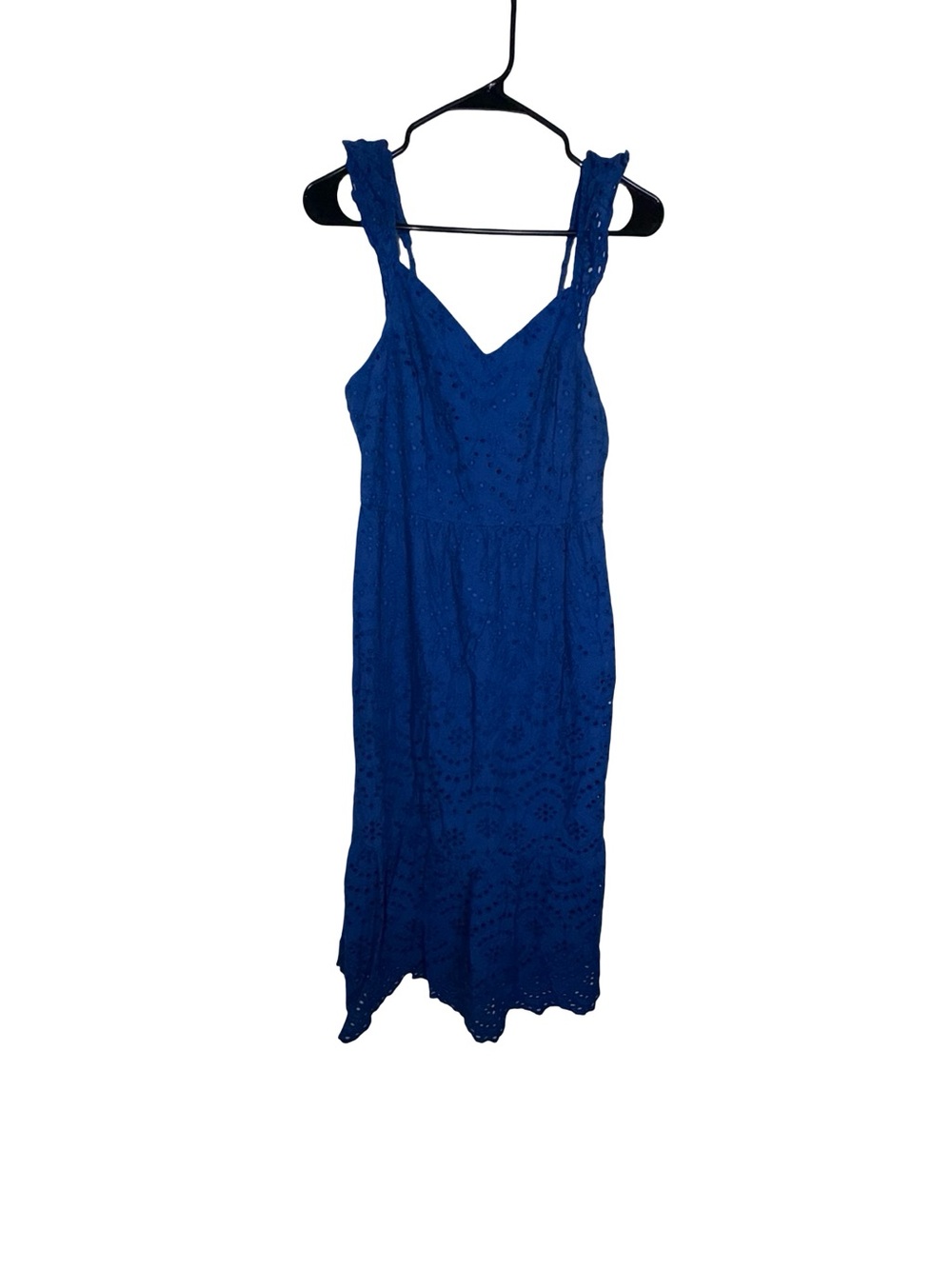 Sincerely Jules Cobalt Blue Eyelet Midi Dress